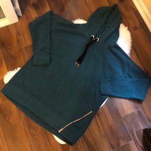 Xersion Oversize Green Fleece Hoodie